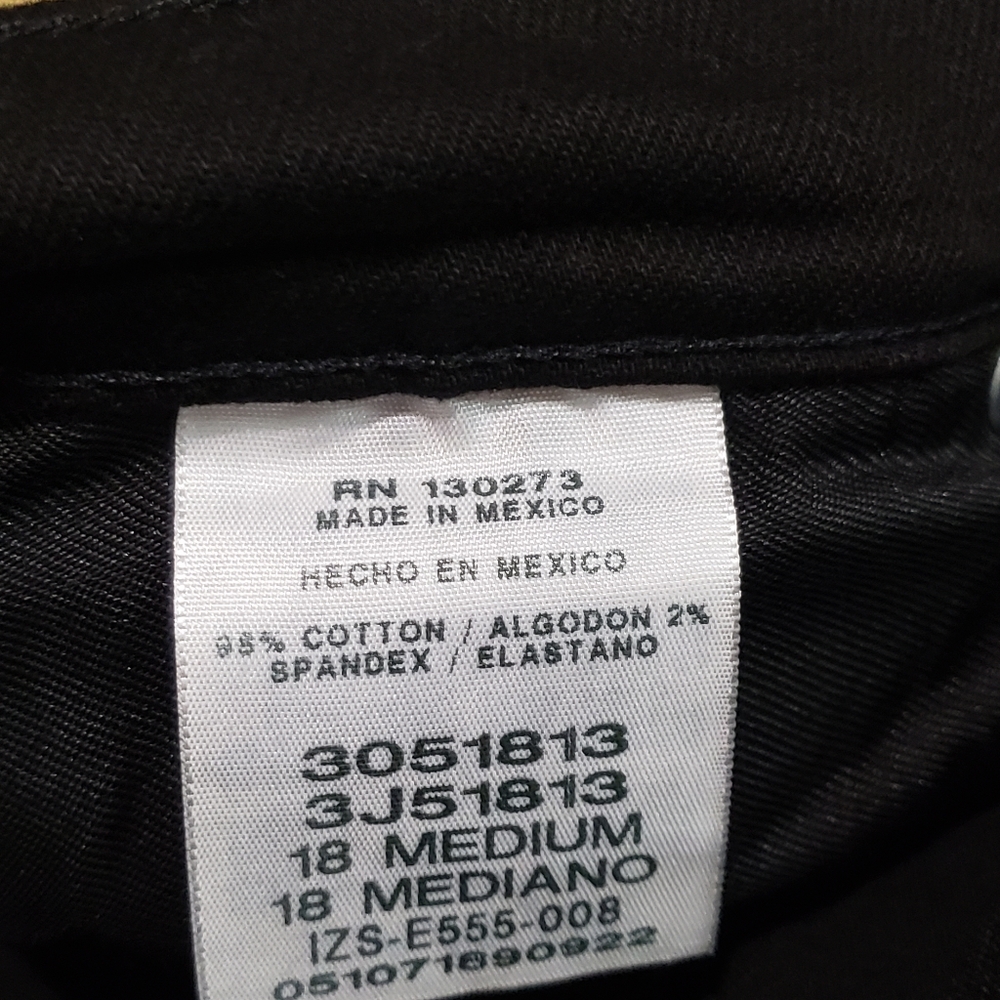 Women's Lee Relaxed Fit Black Jeans Size 18 - Picture 5 of 8